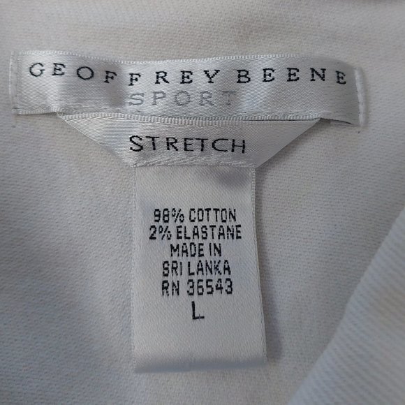 Geoffrey Beene Sport Women's White Stretch Structured Jean Jacket Size L - Picture 9 of 13